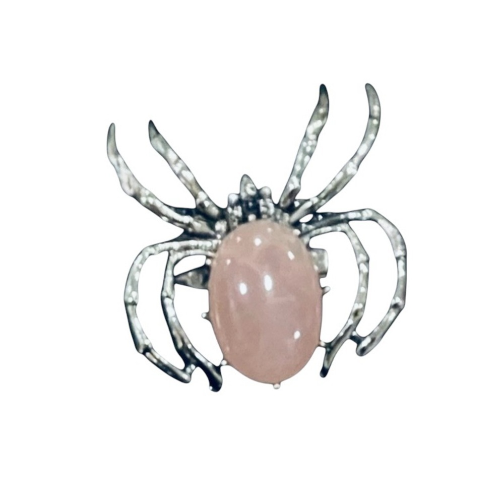 Pink Stone Spider Brooch - Women Jewelry